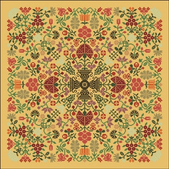 Quaker Floral Puzzle - PDF