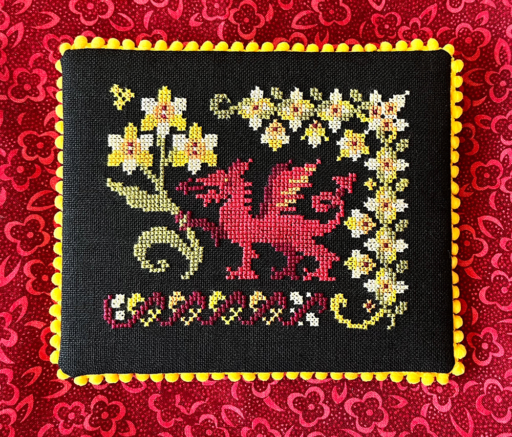 St. David's Dragon - PDF – Ink Circles for Free Printable Dragon Cross Stitch Patterns
