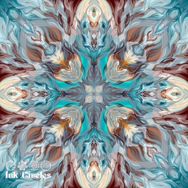 Mandala Painting #15 (If Bears Had Feathers)