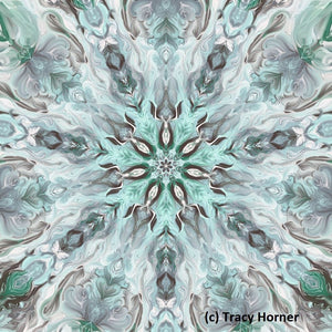 Mandala Painting #5 (Frost Flowers)