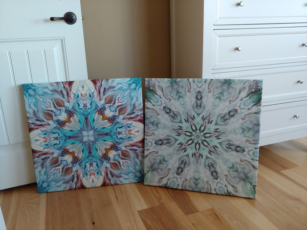 Mandala Painting #5 (Frost Flowers)